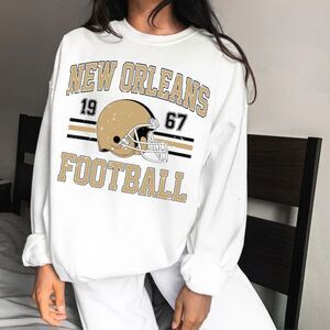New Orleans Football NEW white crewneck sweatshirt